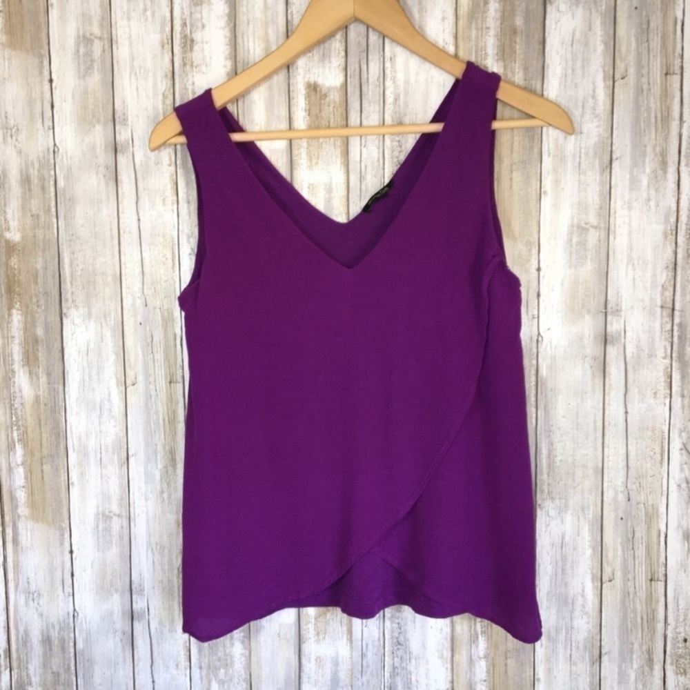 Massimo Dutti Purple Sleeveless Blouse